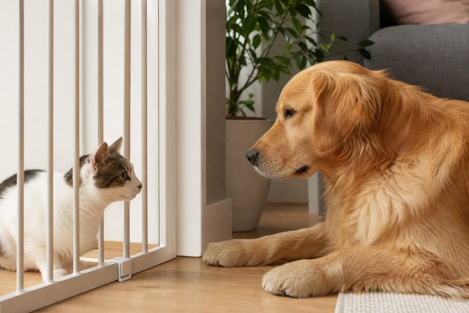 Imagem ilustrativa: Como Apresentar um Gato Novo ao Seu Cachorro: Guia Prático